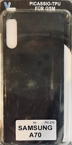 V-Design Picasso-TPU für GSM PIC-270 Samsung A70 Schwarz OVP - Zdjęcie 3 z 3