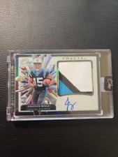 2023 Panini One Football Jonathan Mingo Fractal FOTL Rookie Patch Auto RPA 26/60