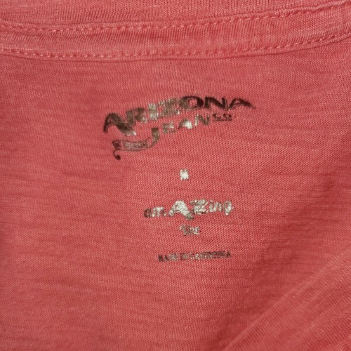 Womens Top Short Sleeve Blouse V-neck Shirt Arizona Jeans Size M - Picture 7 of 7