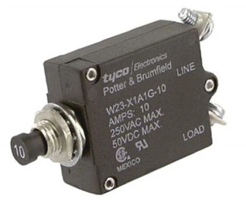 1 Pc. New W23-X1A1G-10 Overload Protection Circuit Breaker 240VAC 50VDC 10A - Picture 1 of 1