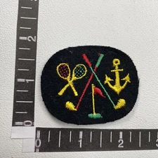 Leisure Sports Patch (Yacht Boating Boat Anchor, Golf, Tennis) S08C