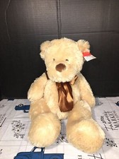 NWT-20  Anico Teddy Bear Plush Stuffed Animal Toy Gift Brown Brown Bow
