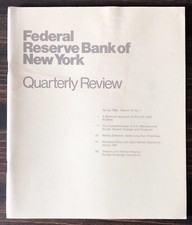 1988 Quarterly Review by Federal Reserve Bank of New York - Lot of 1