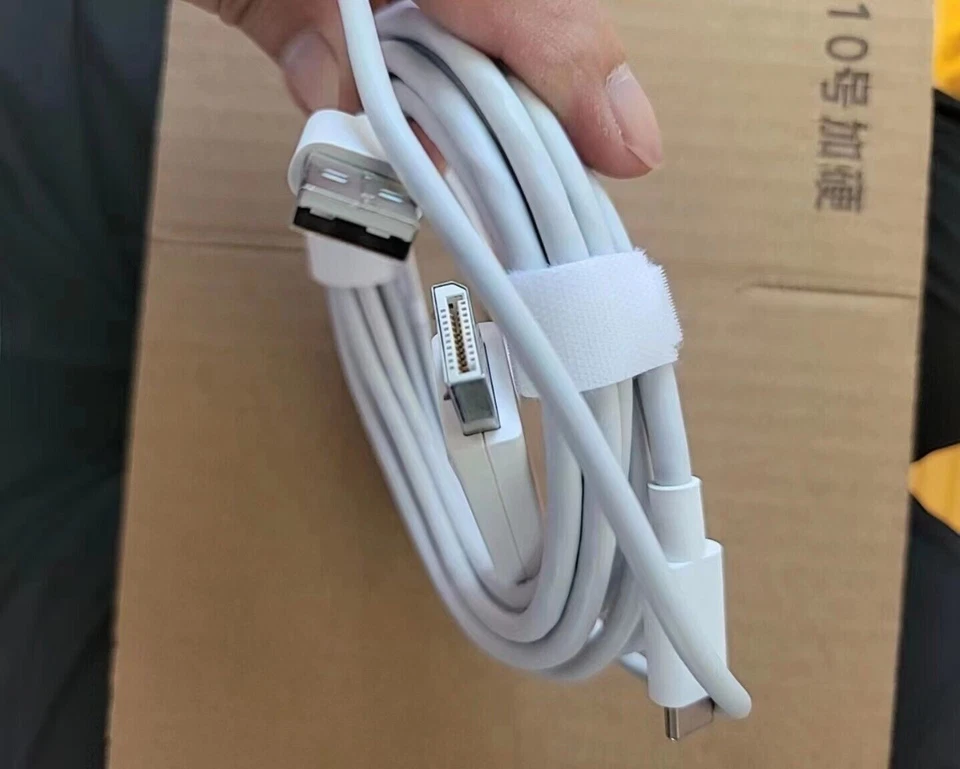 Cable de sincronización de conexión de computadora Huawei DisplayPort 1.2+USB-A a USB-C Foto 3 de 4