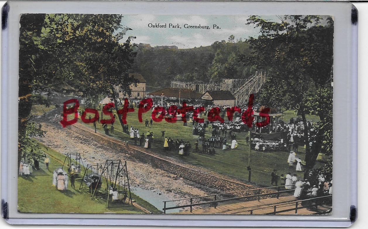 SCENIC RAILWAY ROLLER COASTEROAKFORD PA PM 1910 eBay