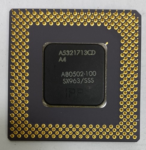 Intel Pentium SX963 100MHz 50MHz Bus Socket 7 Vintage Processor A80502-100 (#2) - Picture 3 of 4