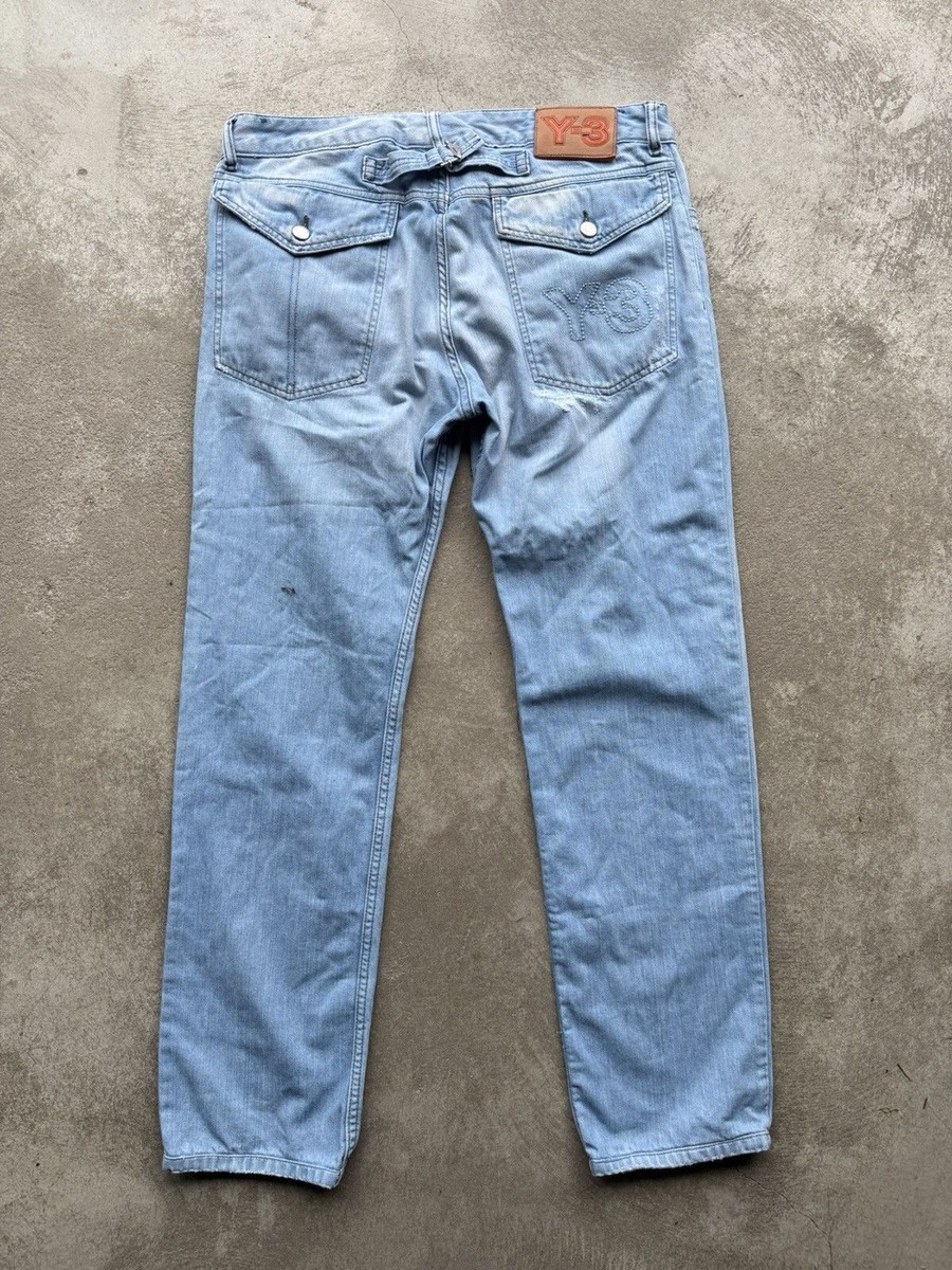Y-3 Adidas Denim Pants Logo Vintage | eBay