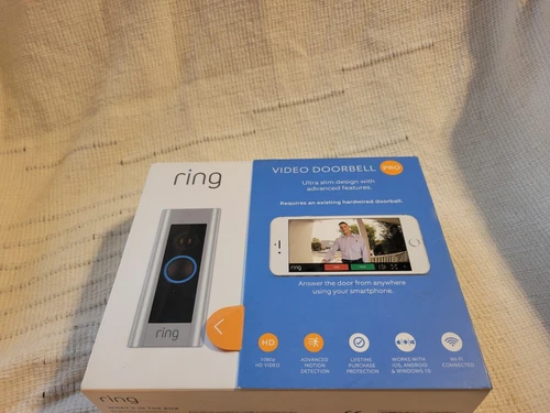 Ring Video Doorbell Pro Ultra Slim Design With Advanced Features AS IS