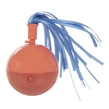 Twirly Top Electronic Motion Spinning Ball Cat Toy with Ribbons