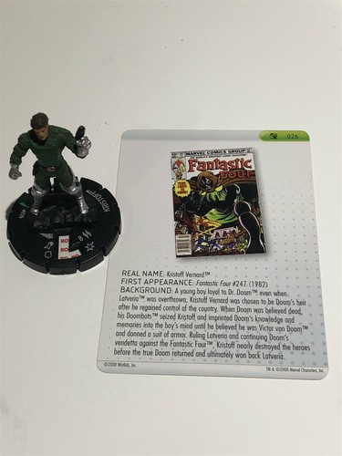 Heroclix Secret Invasion - Kristoff #026 con tarjeta - Imagen 5 de 5