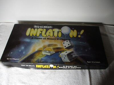 RARE BOARD GAME TRY TO BEAT INFLATION A GAME OF MONEY & CHANCE 100%  COMPLETE