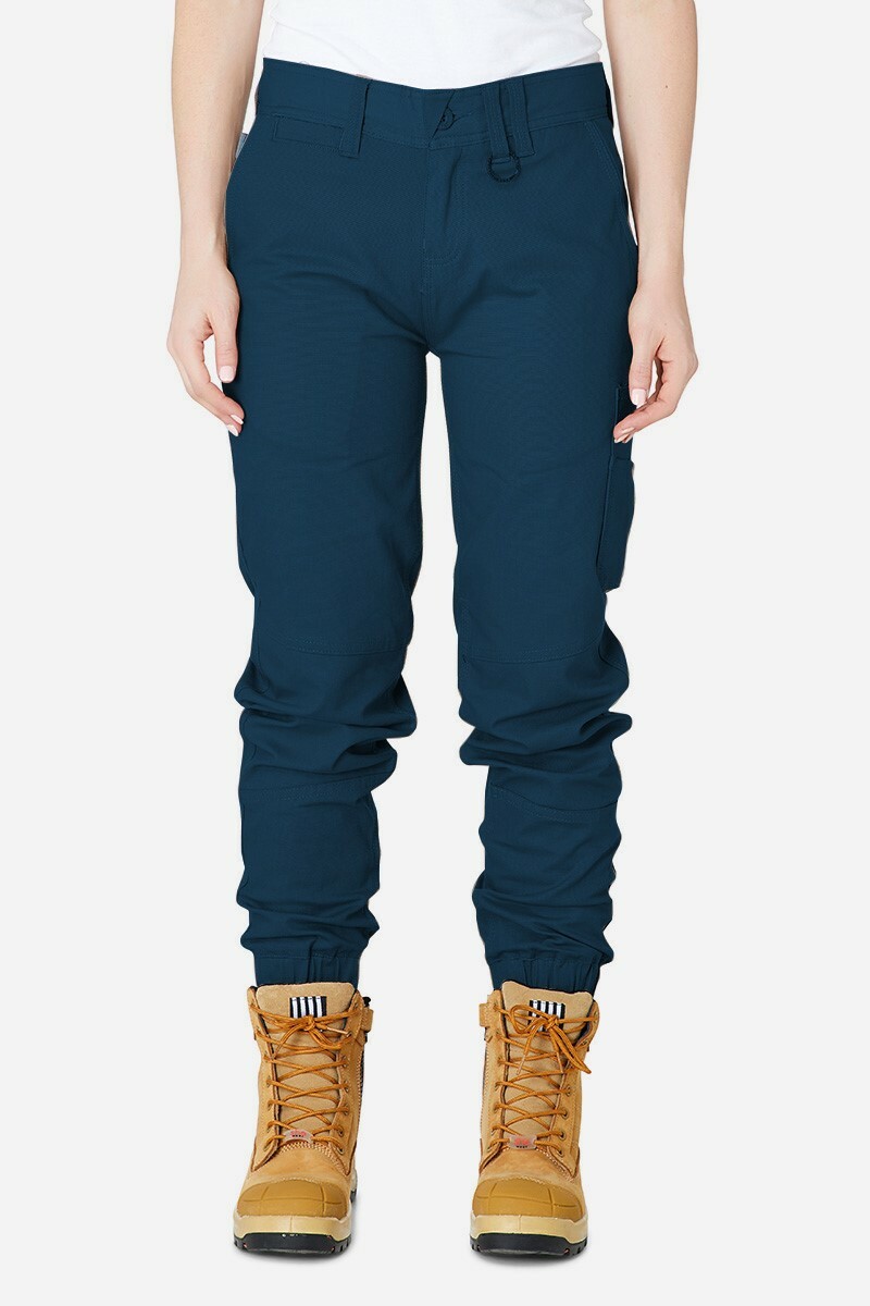 Womens Elwood Cuffed Work Pants Stretch Canvas Phone Pocket Tough