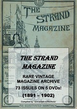 THE STRAND MAGAZINE - 73 RARE ISSUES DVD - SHERLOCK HOLMES AGATHA CHRISTIE 1800s