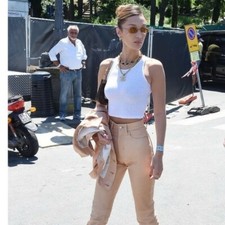 Helmut Lang Femme High Bootcut Leather Pants Size 25