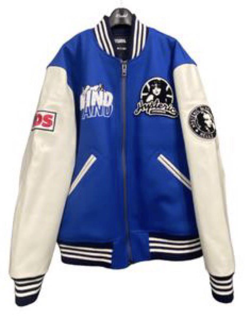 Wind And Sea Hysteric Glamor Varsity Jacket Blue Kimutaku No 