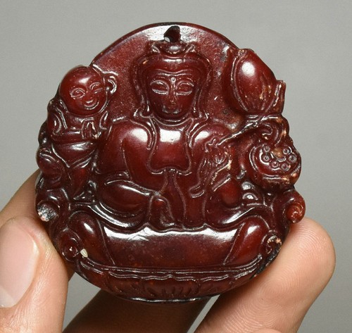 Statuette Chinoise en bois Déesse GuanYin