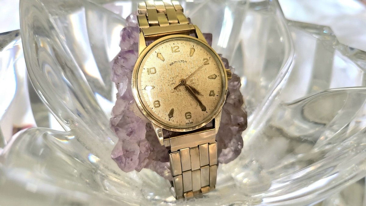 Hamilton　クオーツアナログ時計 ゴールド#29 Hamilton Swiss Made Quartz Wrist Watch – Ticktock Guru