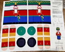 Christmas Nutcracker Soldier Cut and Sew Fabric Panel Cranston