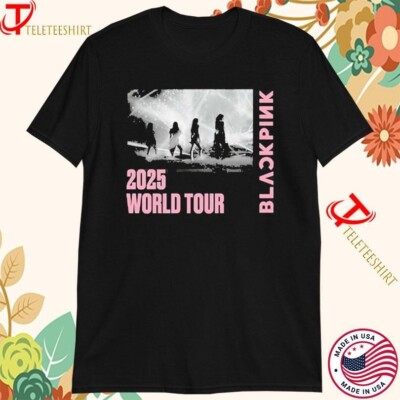 Limited Edition Blackpink 2025 Tour Photo & Schedule Shirt