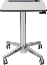 Adjustable Mobile Standing Desk with Wheels - Perfect for Home, Office, or Class