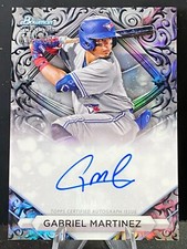 GABRIEL MARTINEZ STERLING SILVER REFRACTOR ON CARD AUTO 2023 BOWMAN STERLING