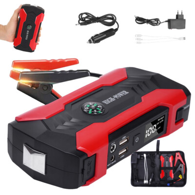 28000mah Auto/PKW Starthilfe Powerbank Jump Starter Notstart Batterie Ladegerät