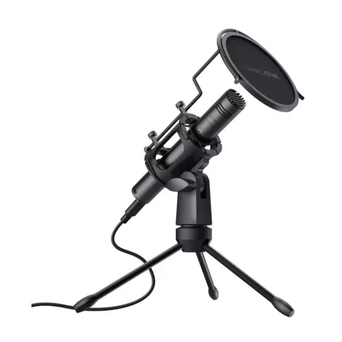 Trust GXT 241 Velica PC Microphone With Tripod Stand And Pop Filter Black 24182