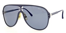 New Vintage BMW M Style 64mm Blue Aluminum Aviator Sunglasses Germany