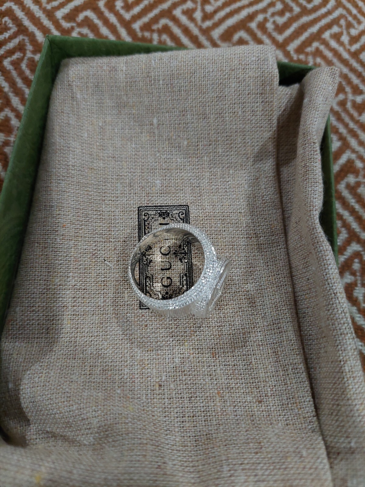 GUCCI Ring Interlocking G Silver925 Used Size 21 - image 10