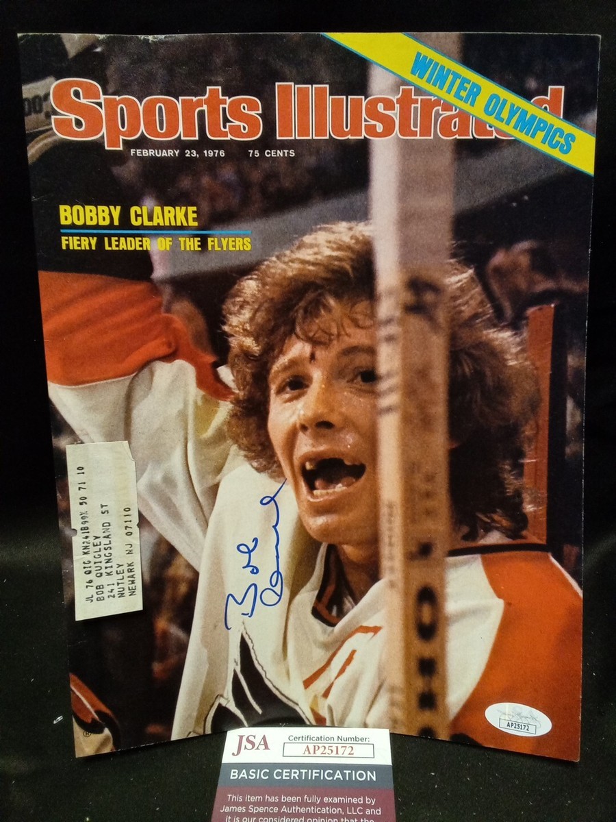 Bob Clarke Philadelphia Flyers Signed Sports Illustrated