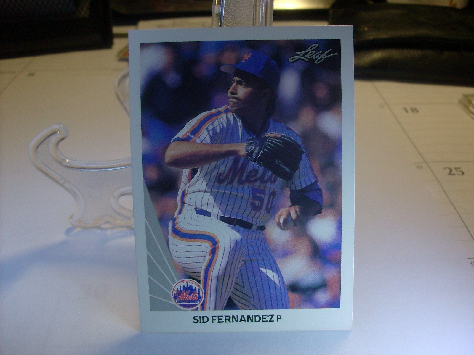 1990 Leaf Baseball  #66 - Sid Fernandez - New York Mets  90-047