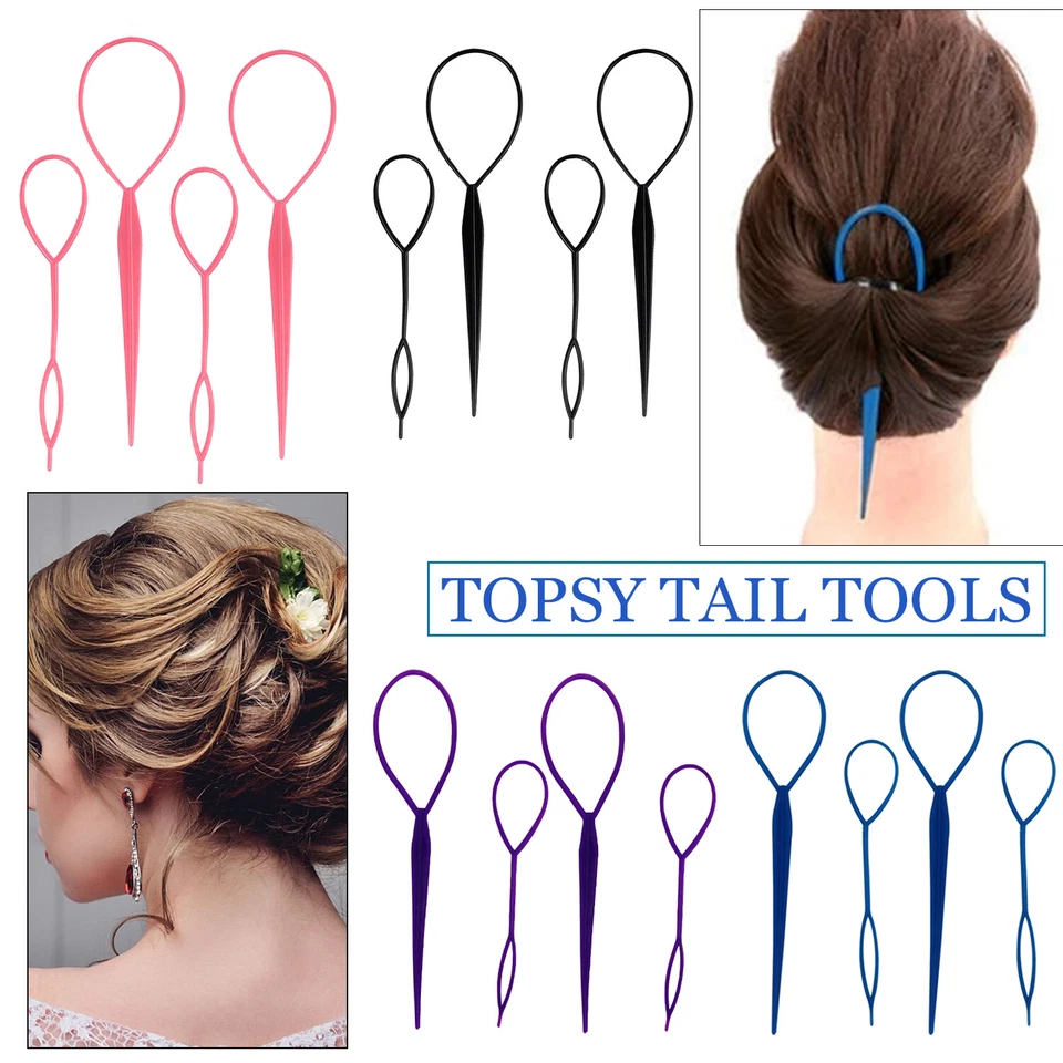 Topsy Tail Hair Tool Ponytail Braid Maker Clip Tool DIY Hair Bun Styling Tool