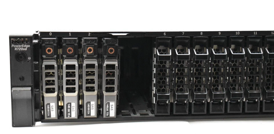 Dell POWEREDGE R720XD Server 2x E5-2630 v3 2.40GHz 128GB 2x600GB HDD PERC H200 - Image 2 of 4