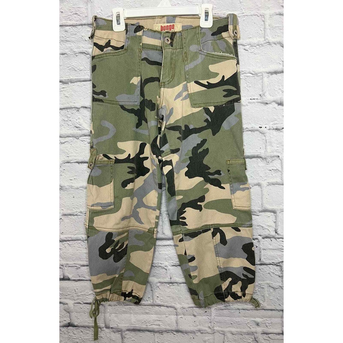 Bongo Y2K vintage camo cropped cargo pants size 5. | eBay