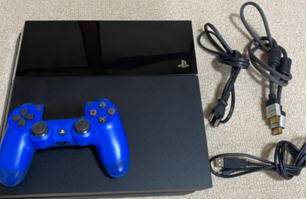 Sony PlayStation4 PS4 CUH-1100AB01 500GB Jet Black Console Blue Controller  Fedex