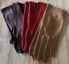 Vintage Madova Leather gloves Firenze Italy Small Set Of 3