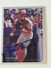 Eddie Taubensee 1999 Topps Chrome Authentic Signed Autograph Auto Cincinnati Red
