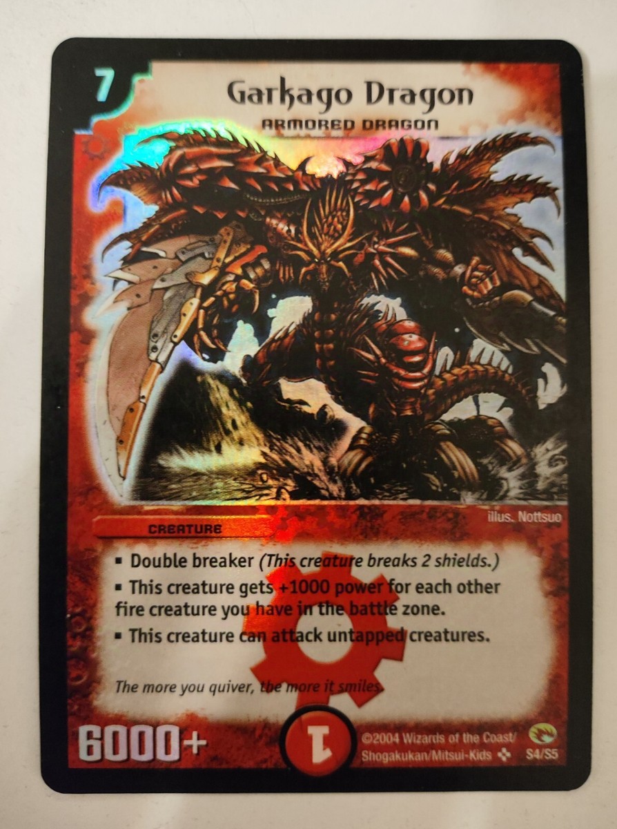 Garkago Dragon DUEL MASTERS ORIGINAL CCG HOLO Super Rare