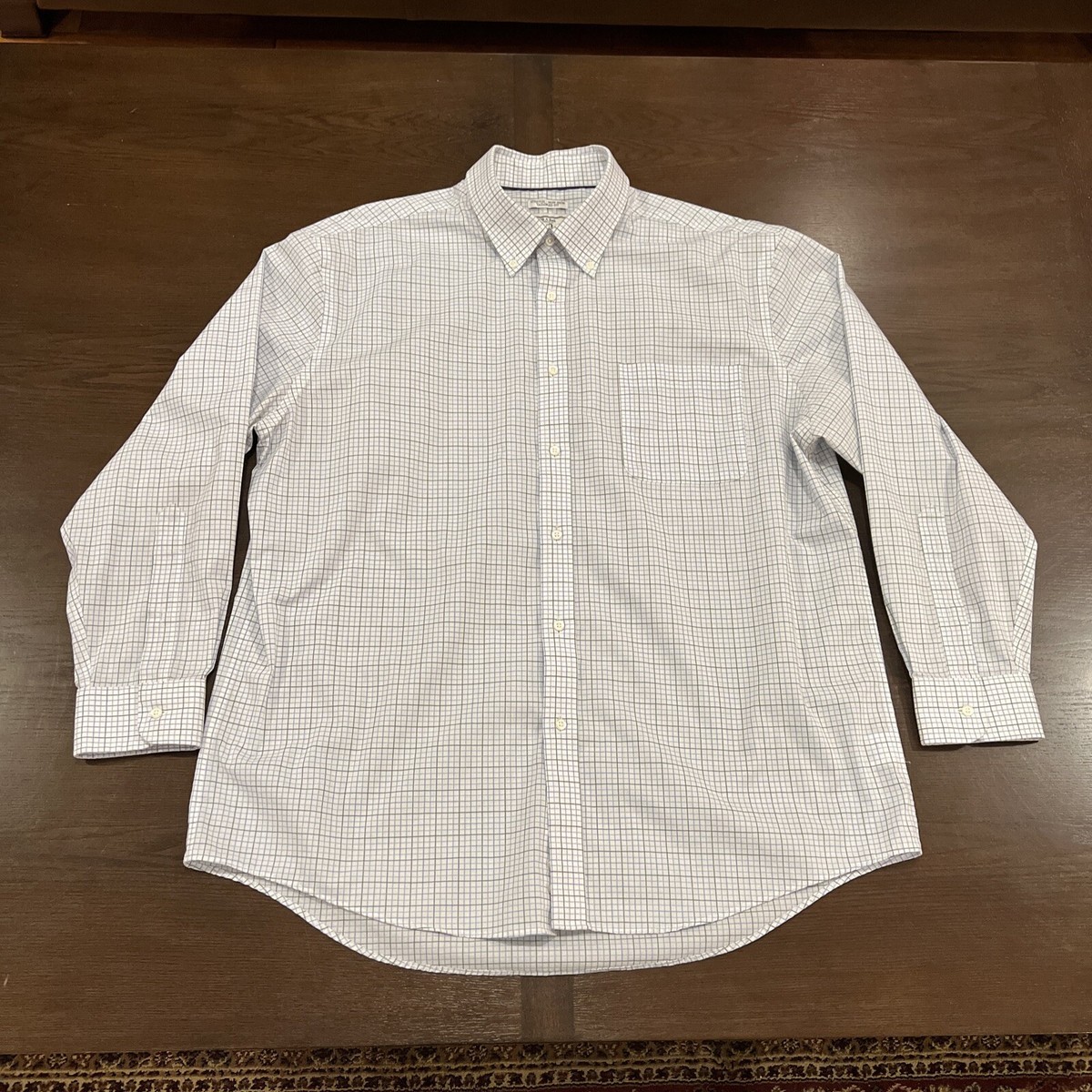 Jos A Bank Men's 1905 Tailored Fit Stretch Non Iron Dress Shirt 17.5 - 34 |  eBay