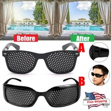 1/2x Unisex Small Hole Glasses Eye Correction Exercise Eyesight Care Improvement