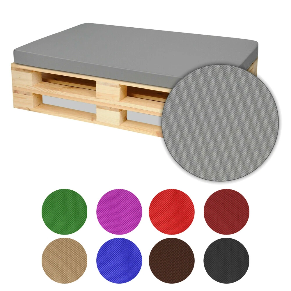 Cuscino Pallet 120x50 Arancione, Cuscini Da Giardino, Cuscini Da Terra - Foto 8