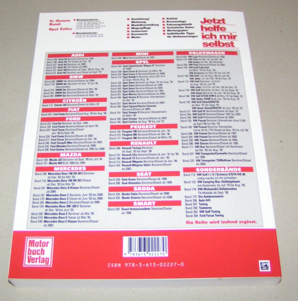 Manuale di Riparazione Opel Zafira A - Benzina/Diesel - Dall' Anno Modello 1999 - Immagine 2 di 3