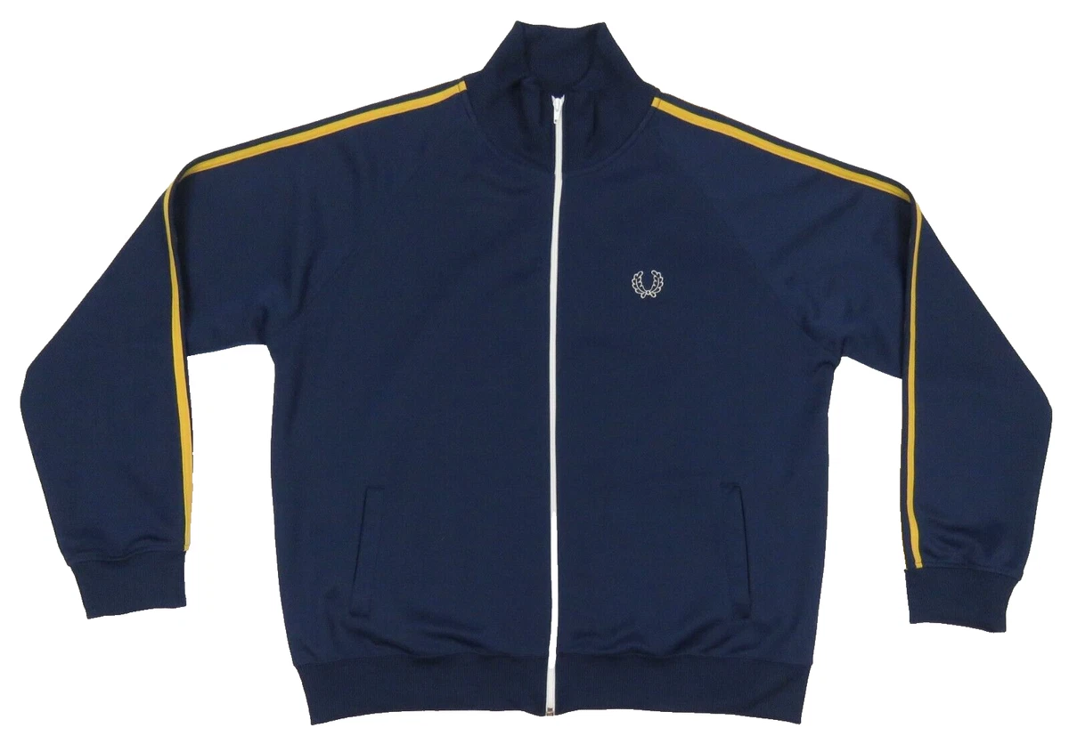 Vintage 90s Fred Perry Sportswear 50/50 Mock Neck Full Zip Track Jacket  Mens XL