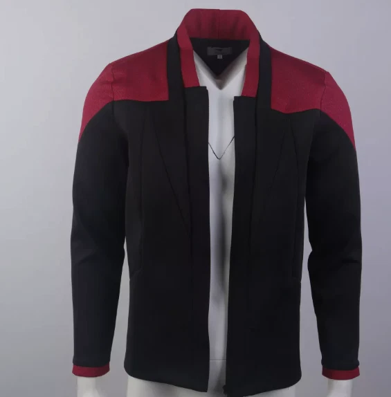 Star Trek Picard Temporada 3 Flota Estelar Bandera Roja Oficial Uniforme Talla con rango 3XL Foto 2 de 4