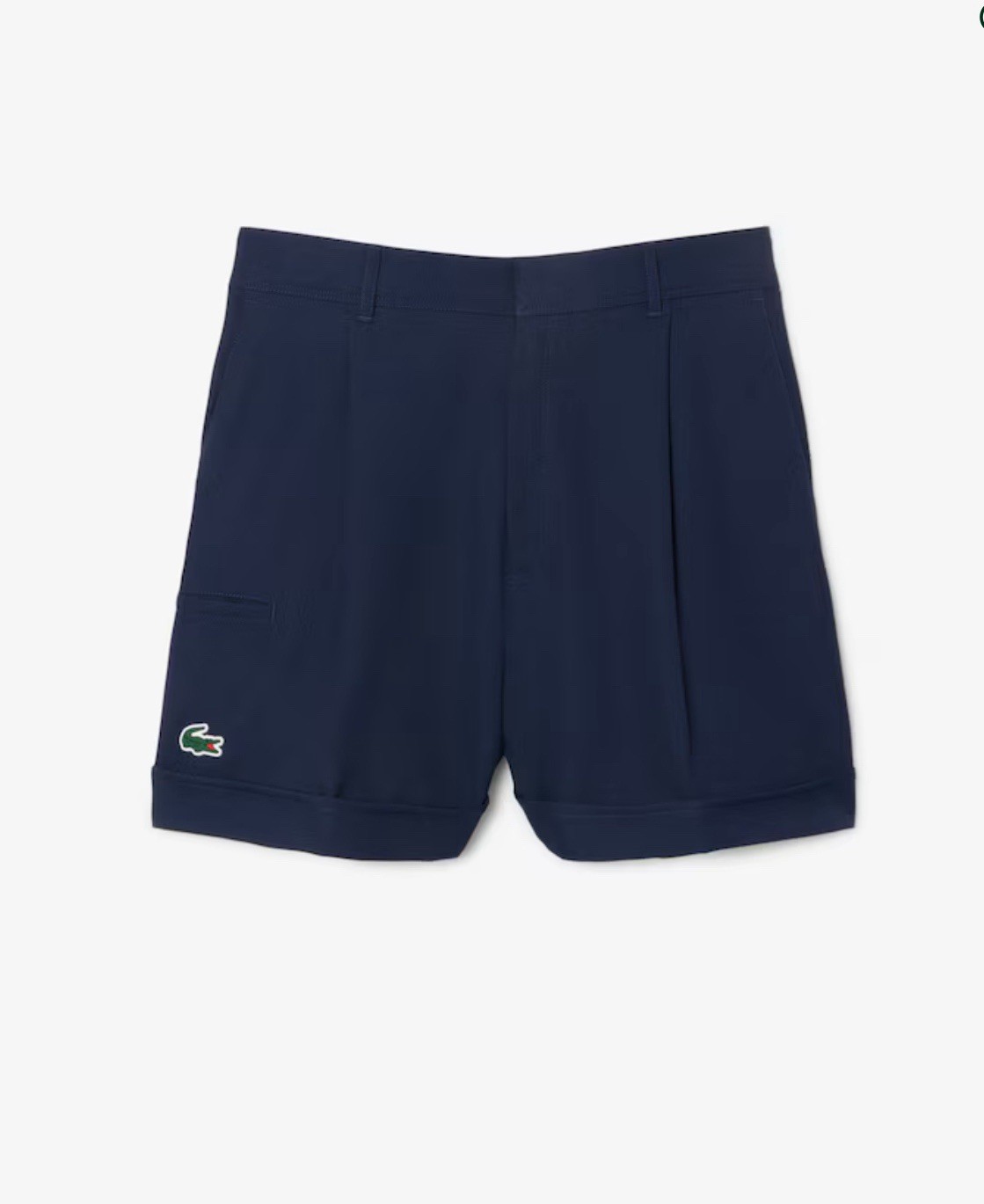 Bermudas elásticas ultra secas de golf Lacoste para mujer talla 36 azul marino