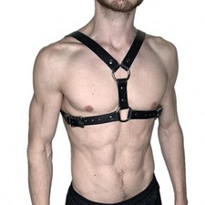 Goobester Men's Harness Tops Sword Belt Leather PU Body One Size, Style 2