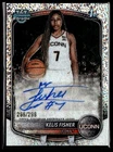 2025-26 Bowman Chrome Prospect Autographs Speckle Refractor Kelis Fisher Auto