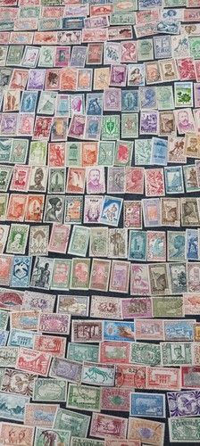 LOT DE + DE 1000 TIMBRES DES COLONIES & AFRIQUE OBLIT CHARNIERES - VOIR PHOTOS - Foto 10 di 24