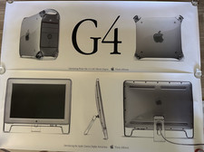 2 VTG 1999 Apple Computer large posters G4 Power Mac Think Different Cinema prop