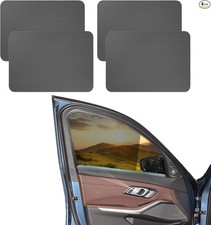 4 PCS Static Cling Car Side Window Sunshades, 16.5" 15" Reusable W Color: 4PCS